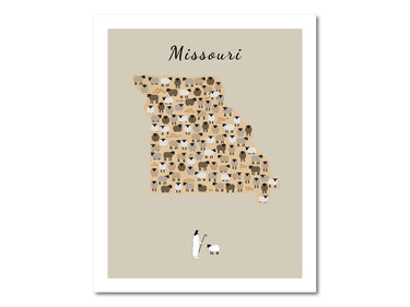 Lost Sheep from Missouri Poster Print